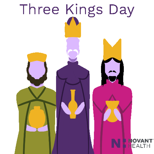 Three Wise Men Christmas Sticker by Novant Health