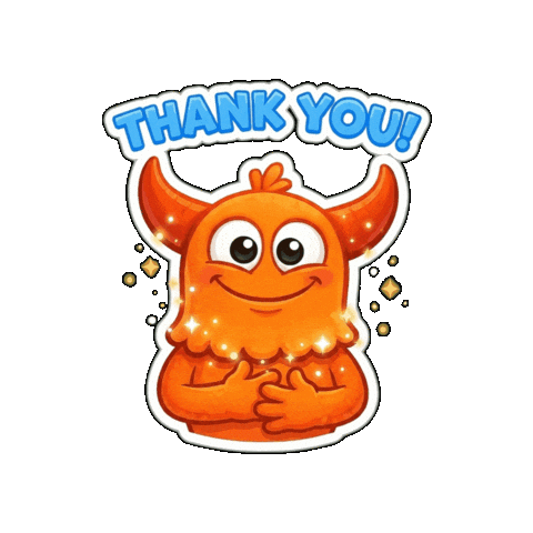 Mood Thank You Sticker by Momo & Tulus