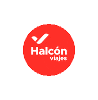 HalconViajes travel marca viajes rojo Sticker