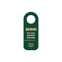 dearfaro clean do not disturb holder dear faro Sticker