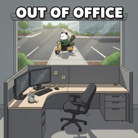 Out Of Office Weekend Vibes GIF by Kanpai Pandas