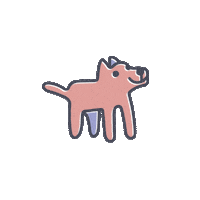 hop along dog Sticker by joelkirschenbaum