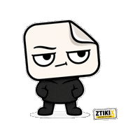 ztikix whatever calm unimpressed neutral Sticker