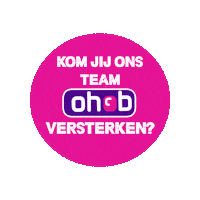 Werken Vacature Sticker by OHCB Schoonmaakdiensten