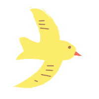 Bird Sticker by Teaspoon studio