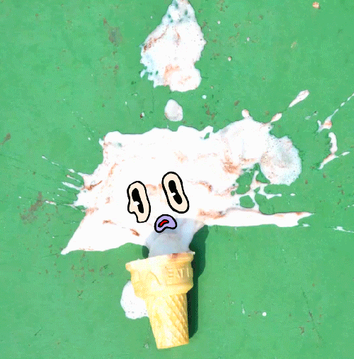 Sad Ice Cream GIF by sopedou