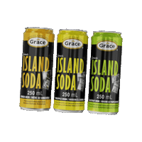 Island Soda Sticker by Grace Foods Canada
