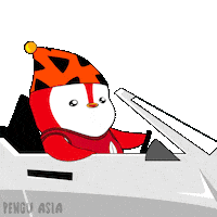 Chill Driving Sticker by Pengu Asia
