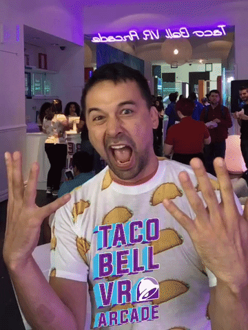 vrarcade GIF by Taco Bell VR Arcade