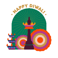 Festival Of Lights Art Sticker by Ruchita Bait