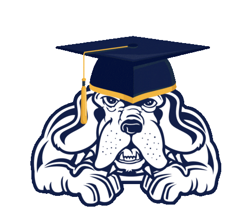 Graduation Bloodhound Sticker by John Jay College