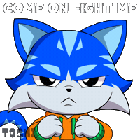 Come At Me Bring It On Sticker by Toshithecat