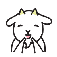 jinsdesk goat jinsdesk Sticker