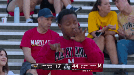 Terps Football Dancing GIF by Maryland Terrapins