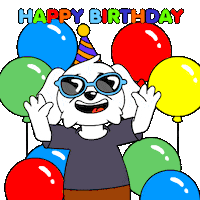 Happy Birthday Sticker by BoDoggos
