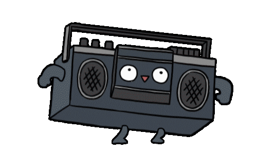 Dance Radio Sticker by Incrediville