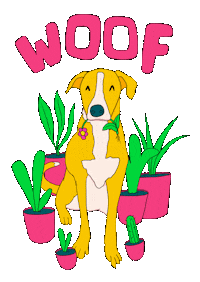 Dogs Puppy Sticker by Frida's Plants