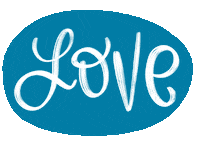 Committedtocreate Love Sticker by Hand Lettered Design