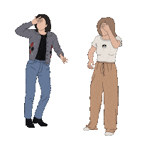 ccilustra friends jennifer aniston rachel green courteney cox Sticker
