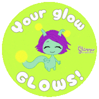 Glow I Love You Sticker by ShimmertheGlowworm