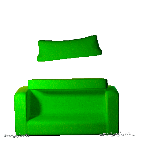 cityvee giphyupload green couch sofa Sticker