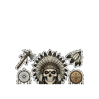 Halloween Skull Sticker