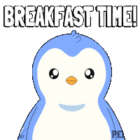 Hungry Lets Eat Sticker by Pudgy Penguins