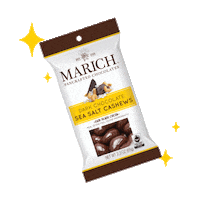 MarichChocolates chocolate sea salt hollister cashews Sticker