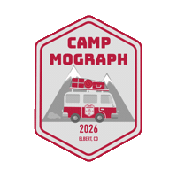 Travel Camp Sticker by Mograph