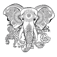GlaubeanDich elefant spiritualität glaubeandich krafttier Sticker