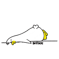 Tired Sleep Sticker by Lutu Studio