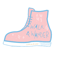 ummamy pink travel blue fly Sticker