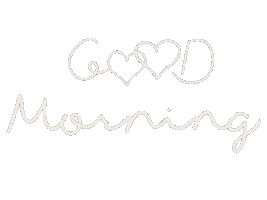 Good Morning Hearts Sticker