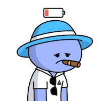 Tired Energy Sticker by Kwantel