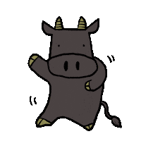 Cow Dance Sticker