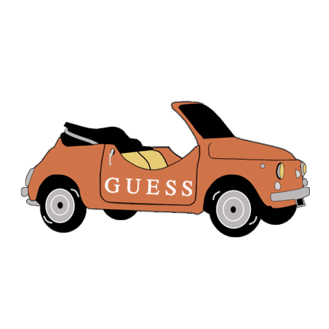 Italy Vintage Car Sticker by GUESS