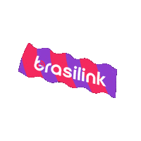 Brasilink flag rosa roxo bandeira Sticker