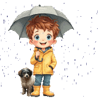 Its Pouring Heavy Rain Sticker