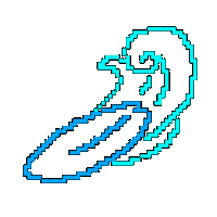 Pixel Summer Sticker