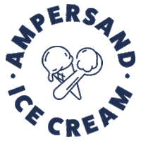 ampersandicecream ice cream california fresno ice cream shop Sticker