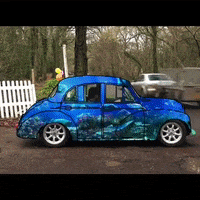 omerpacker wow cool trippy car GIF