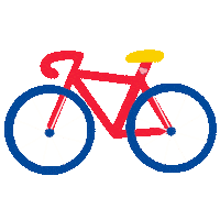 Bike Trip Sticker by Pani Dominika