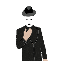 studiolawijt mask jamesensor artensor Sticker