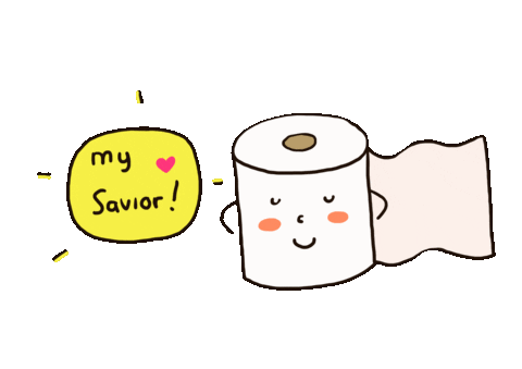 Toilet Paper Toiletroll Sticker by cypru55