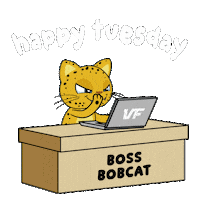 Working Tuesday Morning Sticker by VeeFriends