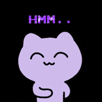 Entpcat cat purple hmm 고양이 GIF