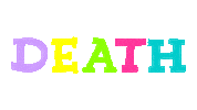 rainbow text Sticker by Rosa Maria Renova