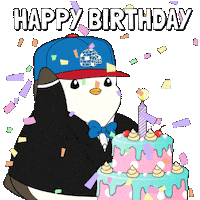 Happy Birthday Sticker by Pudgy Penguins