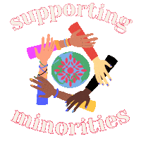 Support Minorities Sticker by Multicultural Center Brusinka