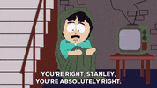 scared television GIF by South Park 